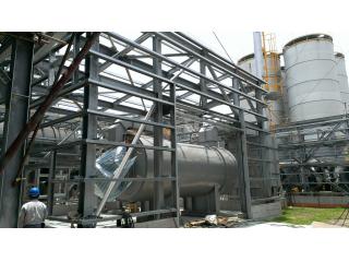 業主：台達林園廠
工程：鍋爐房屋牆面金屬板鋪設
採用:彩色鋼板(金屬浪板)